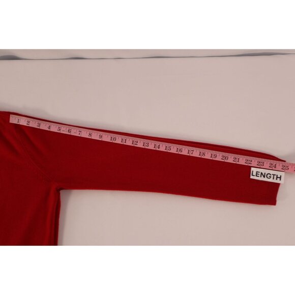 New York & Company Womens V-Neck Red Sweater Size L - Picture 11 of 12